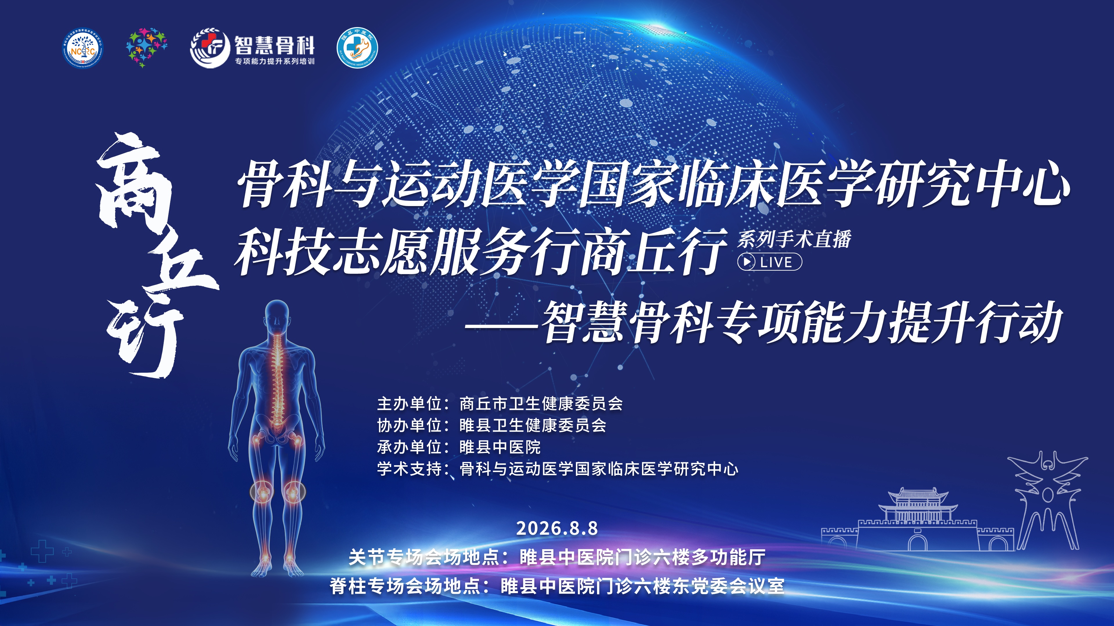 科技志愿服务行商丘行骨科与运动医学国家临床医学研究中心系列手术直播｜智慧骨科专项能力提升行动